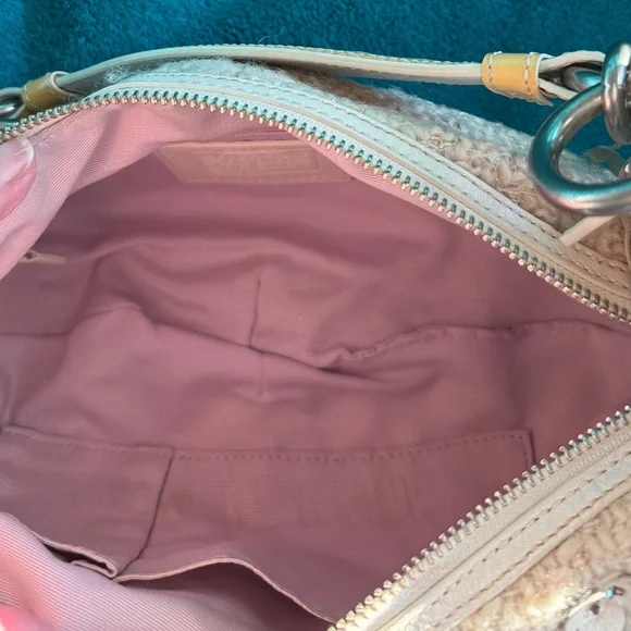 Coach Chelsea Tea Rose RARE Leather Tweed SoHo Bag - Picture 5 of 16